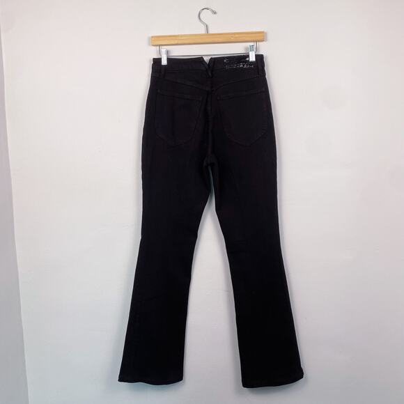 SPRWMN Los Angeles Stevie Micro Flare High Rise Black Denim Jeans 28 - Picture 5 of 8